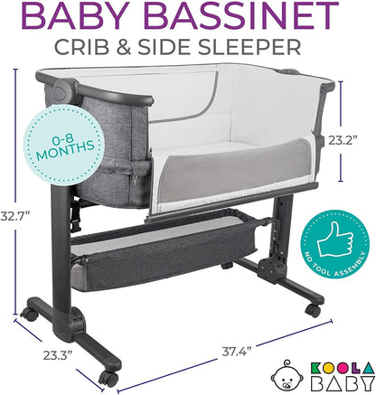 Portable Baby Bassinet & Sleeper with Storage