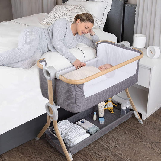 Portable Baby Bassinet & Sleeper with Storage