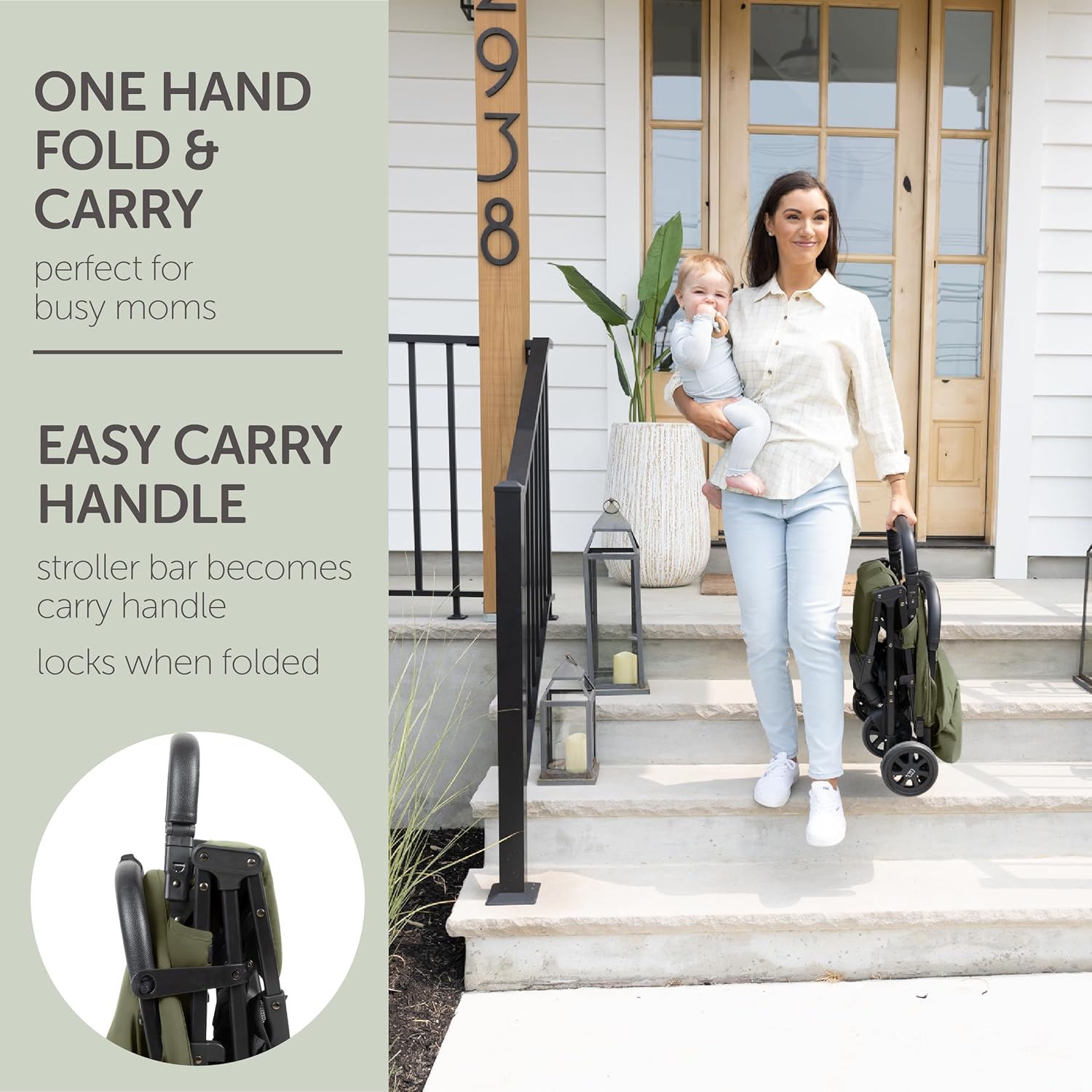 Lightweight Travel Stroller - Compact Fold, Canopy & Recline