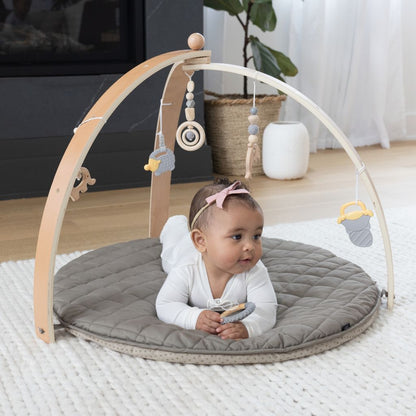 Oversized Leaf Baby Play Gym with 6 Toys