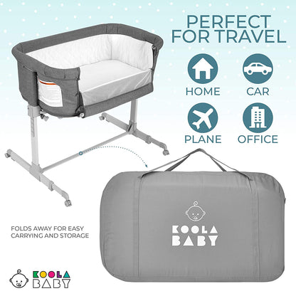 3-in-1 Portable Baby Bassinet & Sleeper - Grey